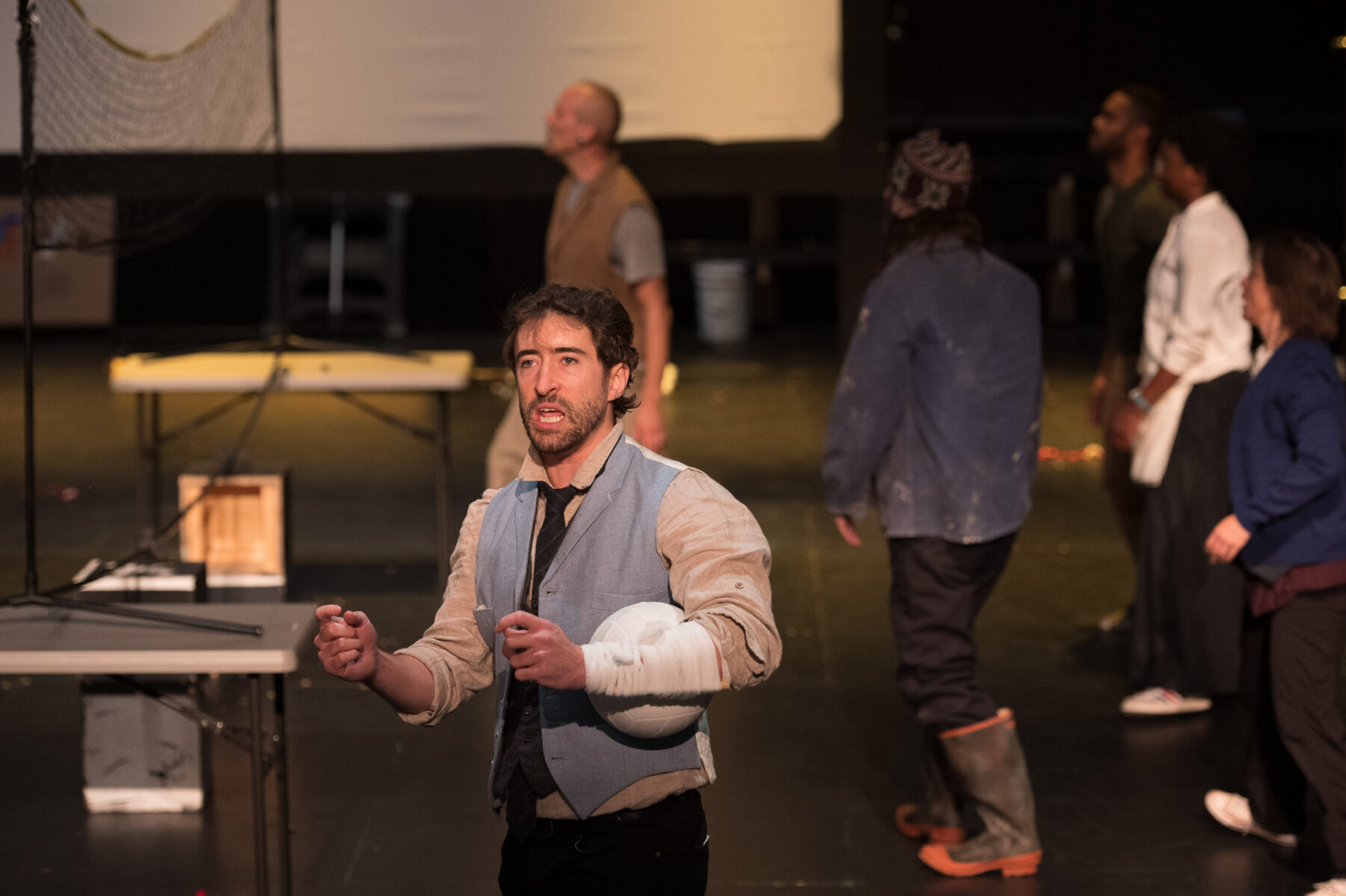 Matteo Scammell during a November 2021 workshop. Photo by Johanna Austin