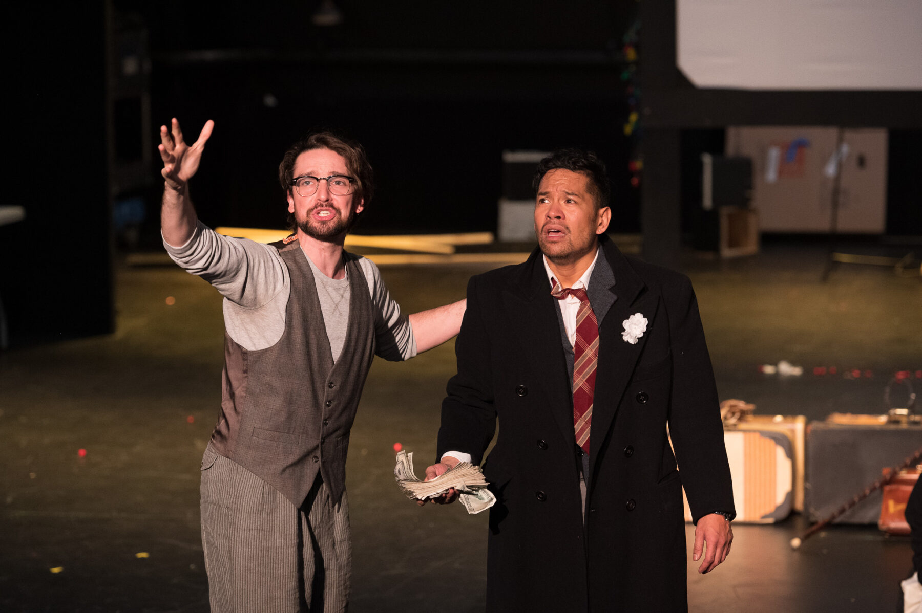 Trevor Fayle and Justin Jain during a November 2021 workshop. Photo by Johanna Austin